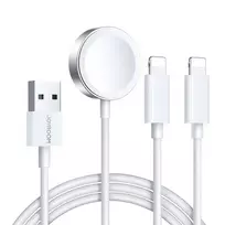 Joyroom S-IW007 3-in-1 USB-A magnetic charger cable - Lightning, 1.2m - white