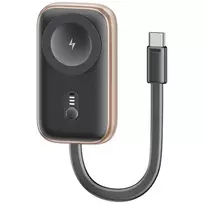 USAMS Inductive charger for Apple Watch CD245 2-in-1 with 1200mAh power bank + USB-C cable, tarnish-resistant