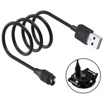 3MK USB-A to Garmin Watch Charging Cable, 1m, Black