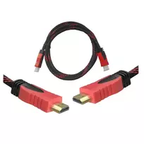 Lexton HDMI cable - HDMI, 1.5m, red, v1.4, blister pack.