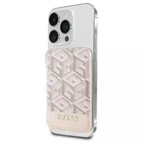 GUESS Wallet Card Slot GUWMSHGCFSEP MagSafe GCube stripe pink