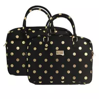 Wonder Gold polka-dot laptop briefcase, 17 inches