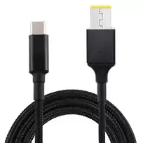Fusion Accessories Fusion notebook charging cable, USB-C to Lenovo SquarePin | 18.5V-20V | 100W | 1.8m