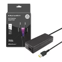 Qoltec 51528 Power Adapter for Lenovo Laptop 65W | 20V | 3.25A Slim Tip + Pin black