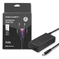 Qoltec Laptop power adapter for Dell | 65W | 19.5V | 3.34A | 4.5 x 3.0mm + pin | power cable included