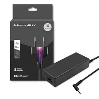 Qoltec Laptop power adapter for HP 65W | 19.5V | 3.33A | 4.5 x 3.0 mm + pin | adapter 4.5 x 3.0 mm + pin / 7.4 x 5.0 mm + pin | power cable