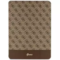 GUESS 4G Stripe Allover Case for iPad Pro 12.9" - Brown