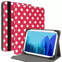 Wonder Canvas tablet case, 13 inches, red polka dot