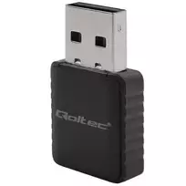 Qoltec Wireless Ultra-Fast Dual Mini WiFi Adapter, 2 x 2dBi | Standard AC | USB 3.0 | 1300Mbps