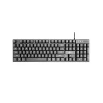ART wired QWERTY keyboard with light, USB-A, black, model AK-49