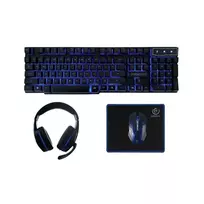 Rebeltec wired gaming set: keyboard + headphones + mouse + mouse pad SHERMAN