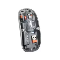 Cliptec Computer mouse Transparent RZS630 wireless optical 1600 DPI