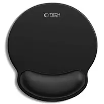 Tech-Protect A200 Mouse Pad with Gel Wrist Rest, 25 x 22.5cm, Black