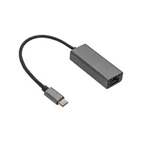AKYGA AK-AD-65 adapter with cable, network card, USB Type-C (male) | RJ45 (female), 10/100/1000, version 3.0, 15cm