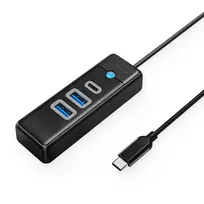 Orico PWC2U-C3 USB-C Hub | 2x USB-A 3.0 + 1x USB-C 3.0 - Black