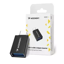 Wozinsky W10GY1S USB-C to USB-A 3.2 10Gb|s Adapter - Black