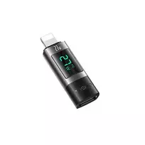 Yesido OTG Adapter GS25 - Lightning (male) to Type C (female) - with LCD display, black