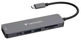 Verbatim Essentials docking station USB-C to 6x USB 3.0