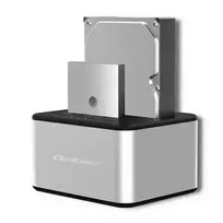 Qoltec 2x HDD/SSD docking station | 2.5"/3.5" SATA | USB 3.0 | Cloning