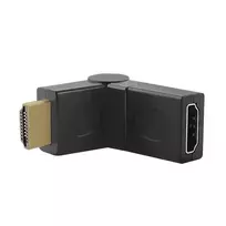 Qoltec HDMI adapter, male | HDMI, female | angle | rotation