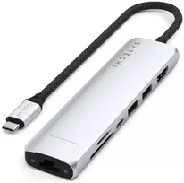 Satechi Adapter HUB 7-in-1 USB-C Slim ST-P7SS silver