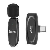 Hoco Wireless lavalier microphone, USB-C, L15, black