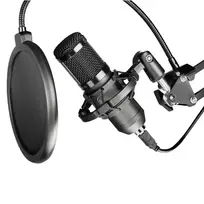 ART Condenser Microphone on a boom arm with AC-03 black membrane