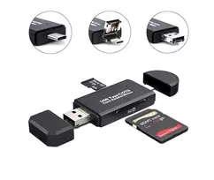 Fusion Accessories Fusion AK180 Compact Card Reader - SDHC | Micro SD | SDXC | TF | Black