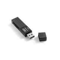 XO 2-in-1 DK05A USB 2.0 black card reader