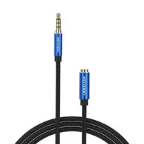 Vention TRRS 3.5mm Male to 3.5mm Female Audio Extender, 5m, BHCLJ, Blue