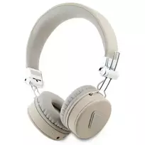 GUESS bluetooth ENC Over-Ear Headphones GUBH70PGTSPSE Beige | Beige Grained Classic Round Shape