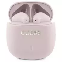 GUESS bluetooth Headphones GUTWSJ14ESGP TWS + Docking Station Pink | Pink Printed Classic Logo