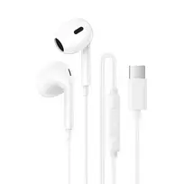 OEM Borofone BM100 Max Earphones with Microphone, Type C (DAC), White