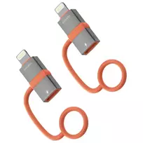 4smarts USB-C to Lightning PD 27W Adapter, gray, 2-pack