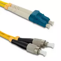Qoltec Fiber optic patchcord LC/UPC - FC/UPC | Singlemode | 9/125 | G652D | Duplex | 3m