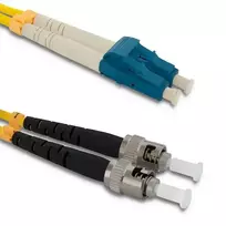 Qoltec Fiber optic patchcord LC/UPC - ST/UPC | Singlemode | 9/125 | G652D | Duplex | 2m