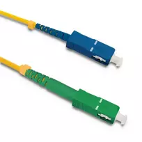 Qoltec Fiber optic patchcord SC/APC - SC/UPC | Singlemode | 9/125 | G652D | Simplex | 10m