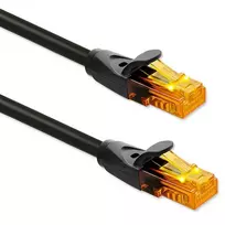 Qoltec UTP Patchcord Cable | CAT6 | 2 x RJ-45 | High-speed 1Gb/s | Gold-plated contacts | 20m | Black