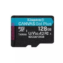 KINGSTON 128GB microSDXC Canvas Go Plus Gen4 memory card, 200MB/s, A2, U3, V30 + adapter