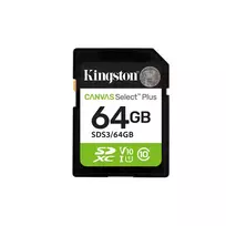 KINGSTON SD 64GB Canvas Select Plus Gen3 R100MB/s