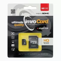 IMRO microSD memory card 16GB 100MB/s Class 10 UHS-I with SD adapter