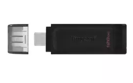 KINGSTON 128GB USB-C DT70 black pendrive