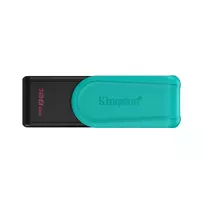 KINGSTON 128GB Portable USB 3.2 Gen 1 DataTraveler Exodia S pendrive (Black/Turquoise)