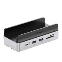 Orico MiniDock 10-in-1 Docking Station with SSD Hard Drive Bay – Silver
