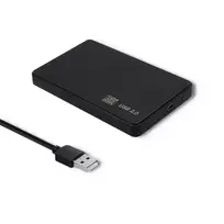 Qoltec External Hard Drive Case for HDD/SSD 2.5'' SATA3 | USB 2.0 | Black
