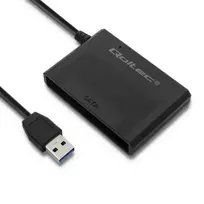 Qoltec 50644 Hard Drive Adapter | USB 3.0 to SATA3 2.5'' | HDD | SSD | Black