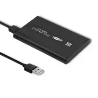 Qoltec External Hard Drive Case for HDD/SSD 2.5'' SATA3 | USB 2.0 | Black