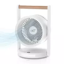 LTC Wireless Desk Fan with Night Light WB17 6.4" USB-C 3600mAh