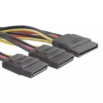 Qoltec SATA cable splitter, SATA female | 2xSATA female | 0.5m
