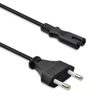 Qoltec Power cable IEC C7 | CEE 7/16 | figure-8 | 2x0.75mm² | Solid copper Cu | 3m